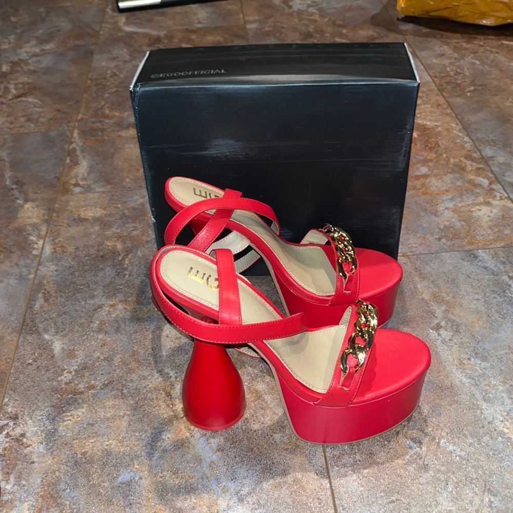 Red ego heels